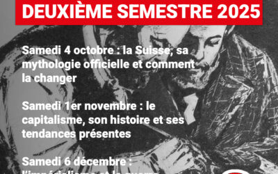 Journées de formation du Parti du Travail, deuxième semestre 2025